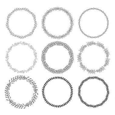 9 set el çekilmiş boho tarzı çerçeveler