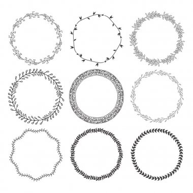 9 set el çekilmiş boho tarzı çerçeveler