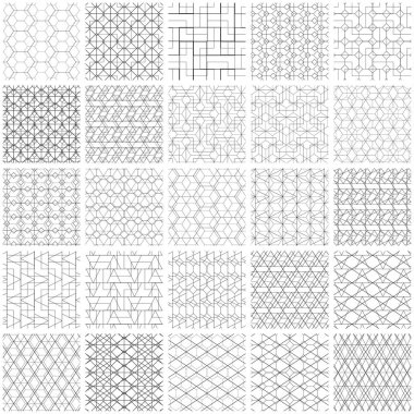 25 kesintisiz geometrik desenleri.
