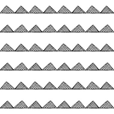 Kabile sanat boho seamless modeli. 