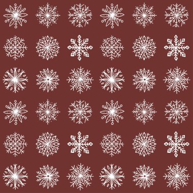 Kar taneleriyle kusursuz desen