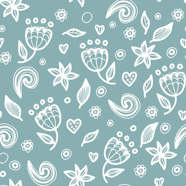 Doodle tarzı çiçek sorunsuz çiçek desenli.