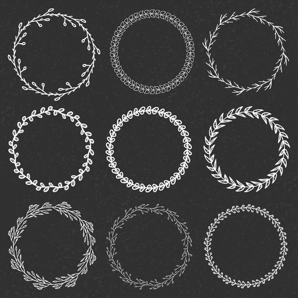 9 çiçek çelenk kümesi