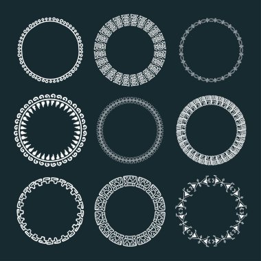 9 aşiret daireler kümesi. 