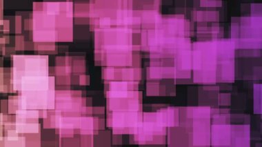 Soyut arkaplan animasyonu. Pembe elementler koyu arkaplanda hareket ediyor.