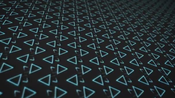 Animation en boucle sans couture 4k avec des formes géométriques mobiles .