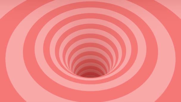 Loopable animation geometrical wormhole shape pattern motion graphics. — 비디오