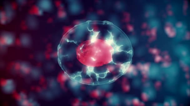 Résumé rendu 3D de la division cellulaire dans le corps humain .