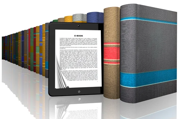 E book library books — Stock Photo, Image