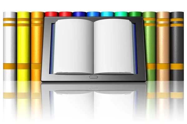 Ebook Tablet Books 004 — Stock Photo, Image