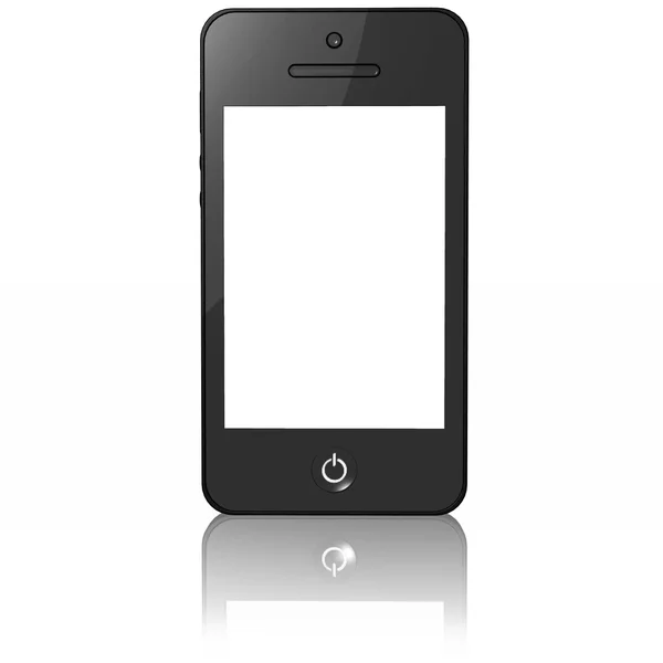 Inteligentny telefon biały tekst — Zdjęcie stockowe