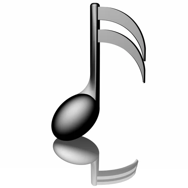 Black Musical Note — Stock Photo, Image