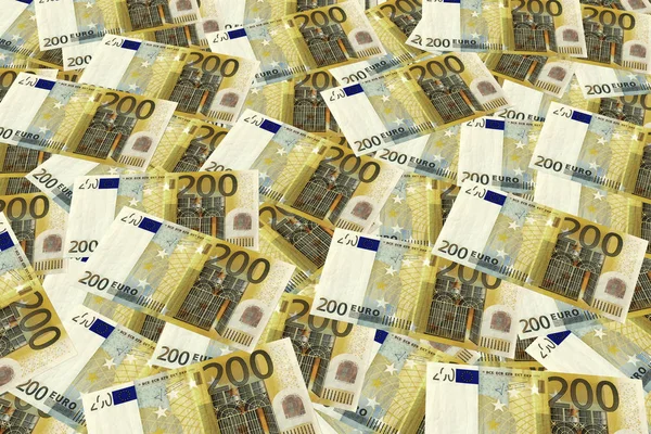 Hintergrund Euro-Banknoten 200 — Stockfoto