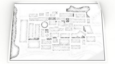 Şehir haritası - 3d çizim - videolar