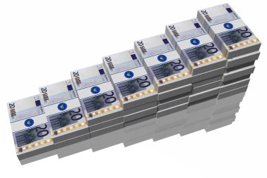 20 euro. banknot arttı.