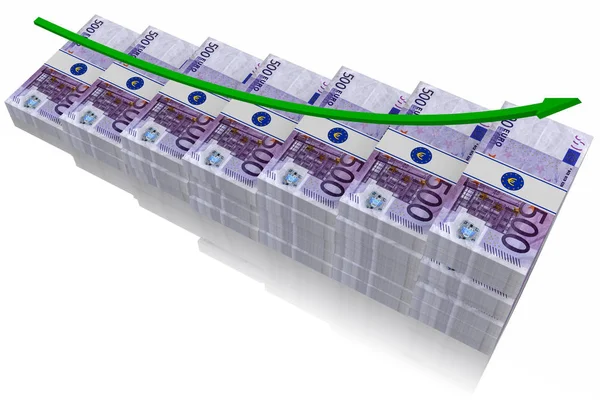 Fünfhundert Euro. Wachstumshoroskop für Banknoten — Stockfoto