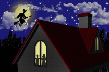 İsa'nın doğuşu, gece süpürge ile Epiphany.