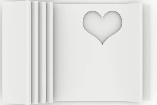 Illustration Amour Coeur Carte Voeux Fond Espace Pour Texte Amour — Photo