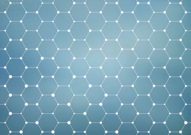 Bağlantı yapısı. Geometrik arka plan. Tıp, bilim ve teknoloji. Vektör çizim tasarımınız için.