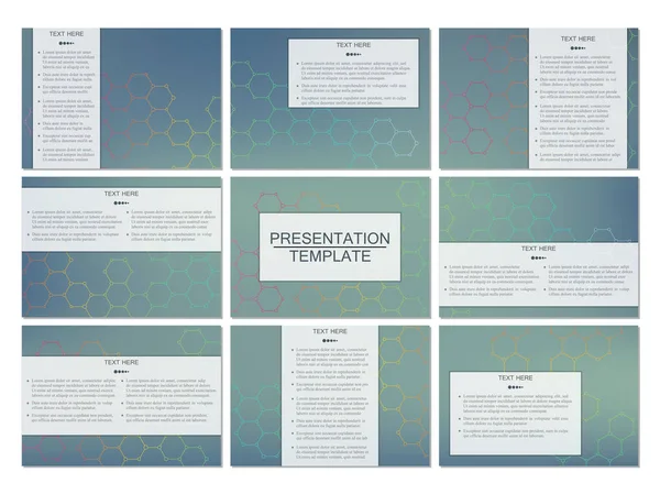 Conjunto de modelos modernos de apresentação de negócios em tamanho A4. Estrutura de ligação. Antecedentes abstratos com DNA de moléculas e neurônios. Medicina, ciência, conceito de tecnologia. Ilustração vetorial . —  Vetores de Stock