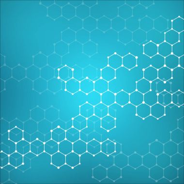 Molekülün dna, genetik ve kimyasal bileşikler, illüstrasyon