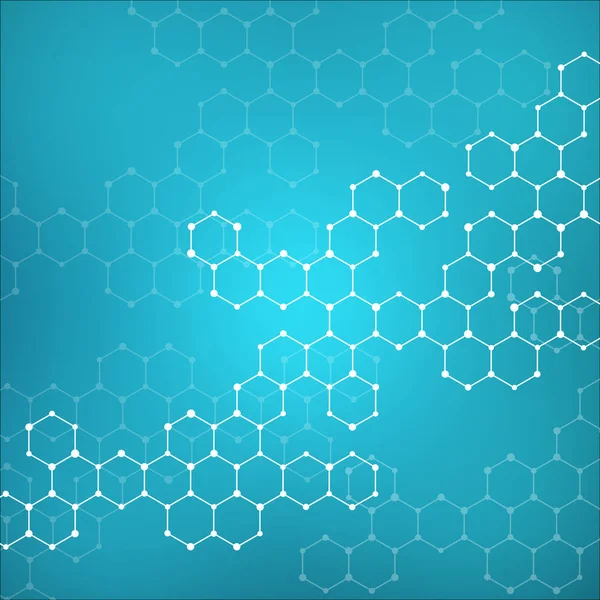 Molekülün dna, genetik ve kimyasal bileşikler, illüstrasyon