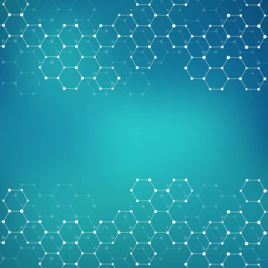 Molekülün dna, genetik ve kimyasal bileşikler, illüstrasyon