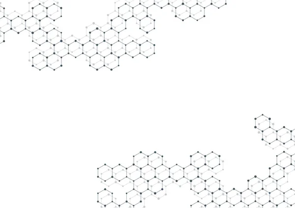 Molekülün dna, genetik ve kimyasal bileşikler, illüstrasyon — Stok fotoğraf