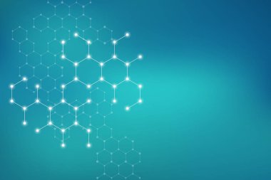 Molekülün dna, genetik ve kimyasal bileşikler, illüstrasyon