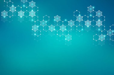 Molekülün dna, genetik ve kimyasal bileşikler, illüstrasyon