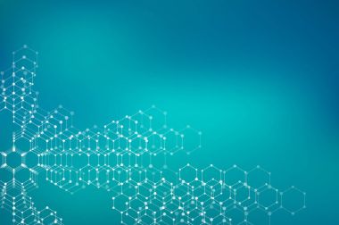 Molekülün dna, genetik ve kimyasal bileşikler, illüstrasyon