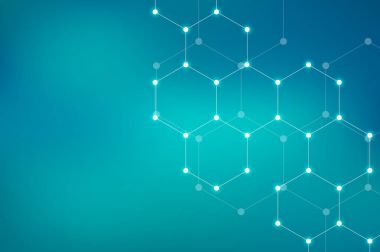 Molekülün dna, genetik ve kimyasal bileşikler, illüstrasyon