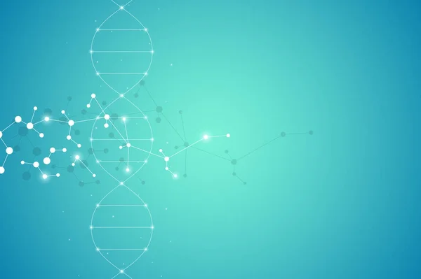 DNA spiral system, science and technology illustration.