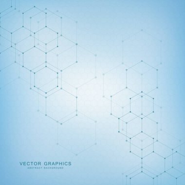 Tıbbi arka plan molekül yapısı ile.