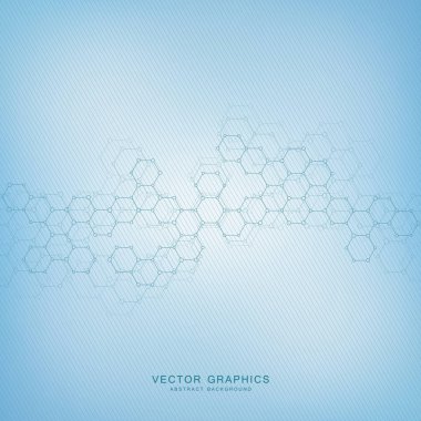 Tıbbi arka plan molekül yapısı ile.