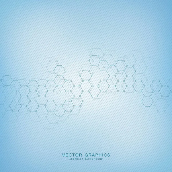 Contexte médical abstrait avec structure des molécules . — Image vectorielle