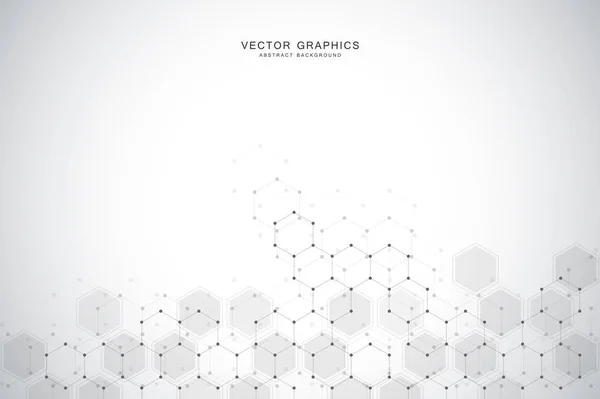 Contexte médical abstrait avec structure des molécules . — Image vectorielle