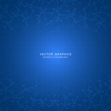 Vektör molekül arka plan, genetik ve kimyasal bileşikler.