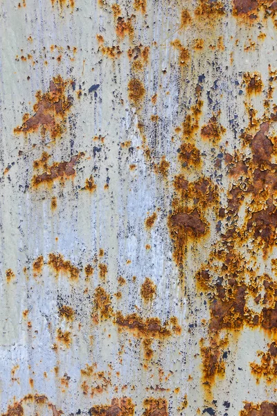 Cracked paint on metal, rust. For background — Stock Photo, Image