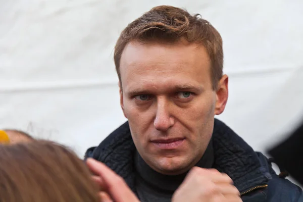 Alexey Navalny. Lublino bölgesinde Rus Marşı. Moskova 04 Kasım 2011. Rusya