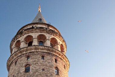 Galatian Kulesi 'nin manzarası. İstanbul, Türkiye