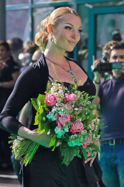 Anastasiya Volochkova. Ceremony of MUZ TV AVARDS. The annual national television award in the field of popular music in Olympic Stadium. Moscow, June, 3, 2011, Russia.