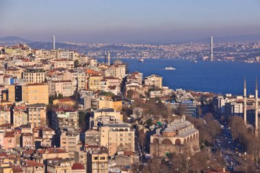 Şehrin genel bir manzarası. İstanbul, 3 Ocak 2012, Türkiye