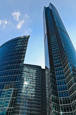 Moskova 'daki iş merkezinin genel manzarası, Rusya