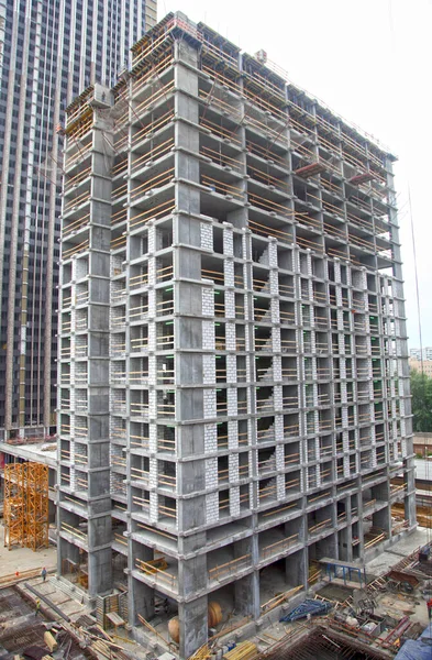 Construcción Edificio Edificio Apartamentos Centro Oficinas —  Fotos de Stock