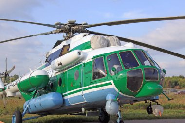 Helikopter Mi-8 - Maks -2017 uluslararası hava ve uzay salonu, Moskova 18-23 Jule, Rusya