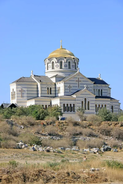 Katedra Władimira Starożytnym Chersonezie Sewastopolu Krym — Zdjęcie stockowe
