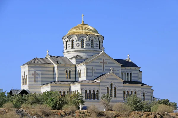 Katedra Władimira Starożytnym Chersonezie Sewastopolu Krym — Zdjęcie stockowe