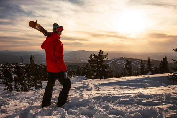 Kayakçı günbatımı Şu anda sakin ol