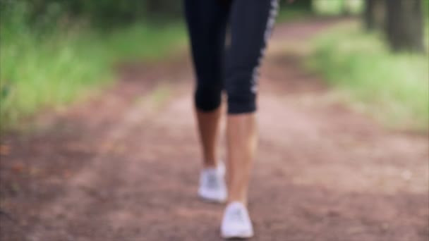 Kontuzji kolana na biegu w runner — Wideo stockowe